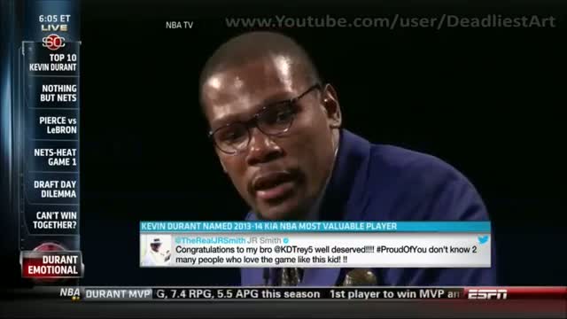Watch Kevin Durant's MVP Award acceptance speech (2013-14 season) Video
