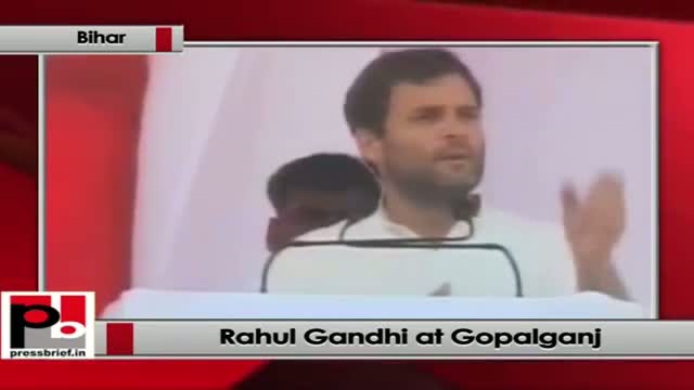 Watch Rahul Gandhi addresses an election rally in Gopalganj, Bihar Video