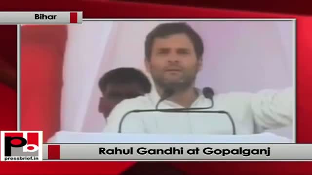 Watch Rahul Gandhi at Gopalganj, Bihar: Under Modi model, Adani is prospering, people are suffering Video