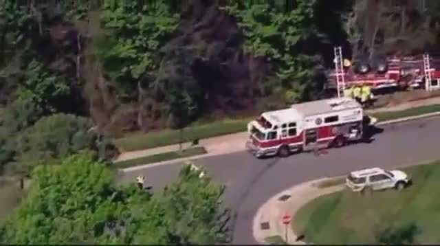 Watch Fire Truck Overturns in Charlotte, N.C. Video