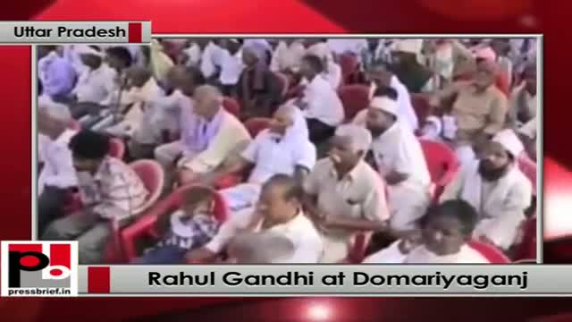 Watch Rahul Gandhi addresses an election rally in Domariyaganj, Uttar Pradesh Video