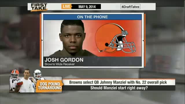 Watch Josh Gordon on Johnny Manziel Video