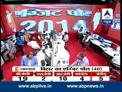 Watch BIHAR EXIT POLL: BJP - 18, LJP - 2, RJD - 11, Cong 4, JD-U 5 Video