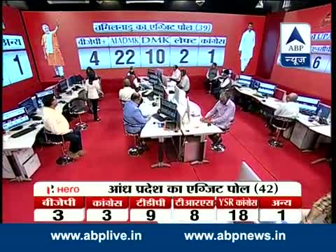 Watch TAMIL NADU EXIT POLL: BJP 4+, AIADMK 22, DMK 10, LEFT 2, CONGRESS 1 Video