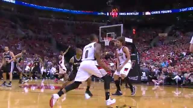 Watch NBA: Damian Lillard's Tomahawk Throwdown from All Angles (Basketball Video) Video