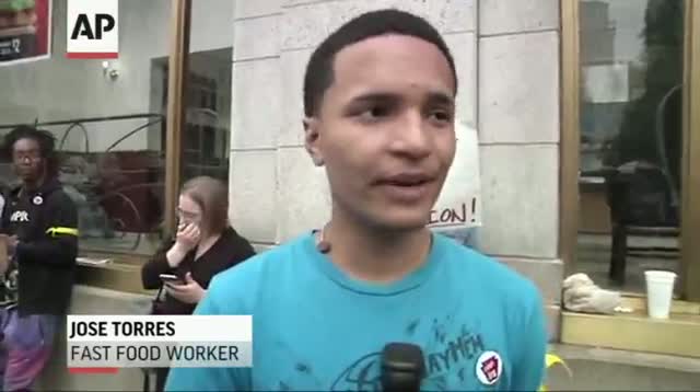 Watch Nationwide Fast-food Protests Over Low Wages Video