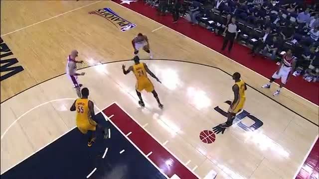 Watch NBA: Bradley Beal Trips Up Paul George with the Step Back (Basketball Video) Video