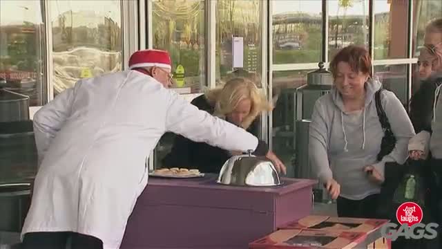 Watch Absurd Food Demonstration Prank Video
