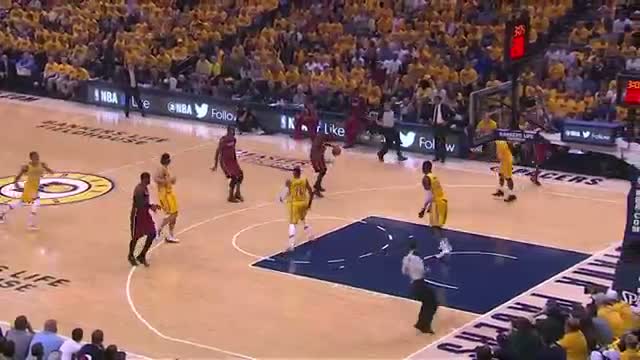 Watch NBA: LeBron Catches the Lob from Chalmers and Jams it Down (Basketball Video) Video