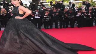 Watch Sonam Kapoor Stuns In Net Saree @ Cannes Film Festival 2014 Video