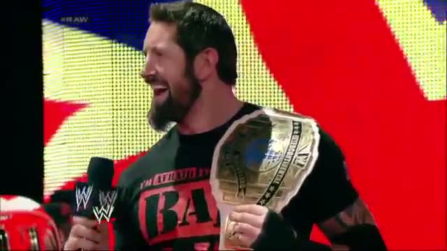 Watch Bad News Barrett attacks Rob Van Dam: WWE Raw, May 19, 2014 Video