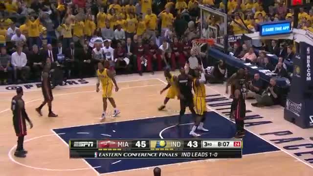 Watch NBA: Lance Stephenson Straight Ballin' Against the Heat in Game 2 (Basketball Video) Video