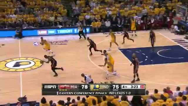 Watch NBA: LeBron and D-Wade Torch the Pacers in the 4th Quarter of Game 2 (Basketball Video) Video