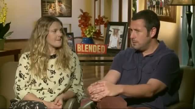 Watch Barrymore and Sandler Go 'wild' on Set Video