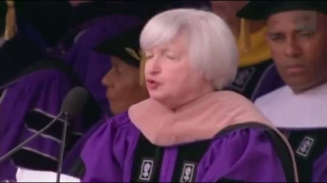 Watch Yellen, at NYU, Hails Bernanke's Courage Video