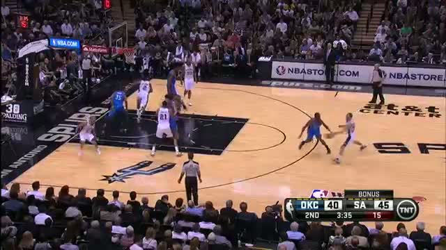 Watch NBA: Tony Parker's Sharp Performance Leads Spurs Over Thunder in Game 2 (Basketball Video) Video