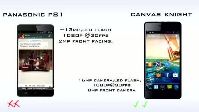 Watch Panasonic P81 vs Micromax Canvas Knight [OCTACORE War] Video
