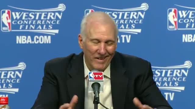 Watch NBA: Gregg Popovich Jokes About Ginobili's Injury Status (Basketball Video) Video
