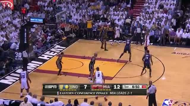 Watch NBA: Chris Bosh Heats Up in Game 4 (Basketball Video ) Video