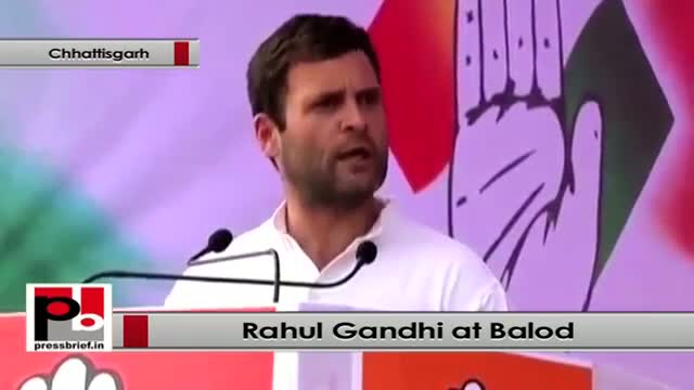 Watch Rahul Gandhi : Poor people run this country not one man Video