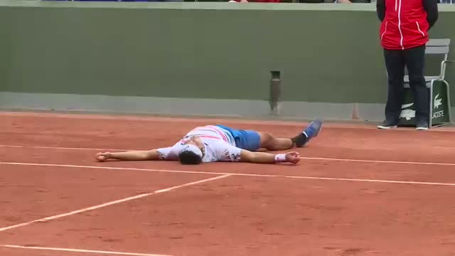 Watch Unusual celebration by Marinko Matosevic at Roland Garros Video