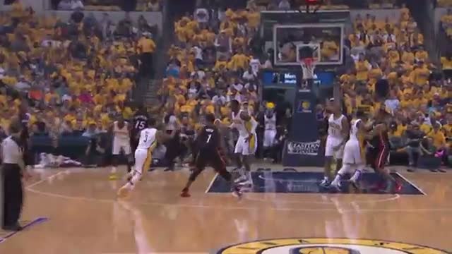 Watch NBA: LeBron Jams Down the Feed from Mario Chalmers (Basketball Video) Video