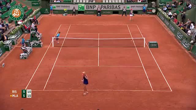 Watch K. Mladenovic v. A. Riske 2014 French Open Women's R2 Highlights Video
