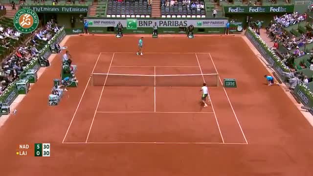 Watch R. Nadal v. D. Lajovic 2014 French Open Men's R4 Highlights Video