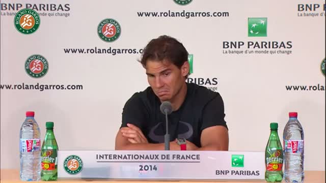 Watch Press conference R.Nadal 2014 French Open R4 Video