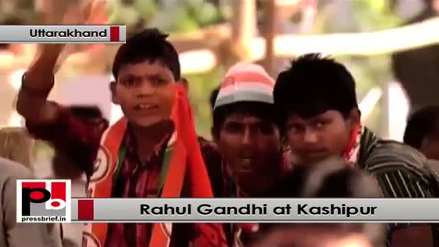 Watch Rahul Gandhi at Kashipur, Uttarakhand, highlights UPA policies Video
