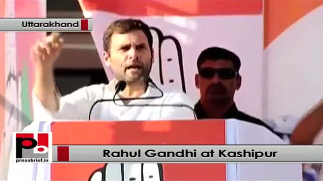 Watch Rahul Gandhi aggressively campaigns for Congress at Kashipur, Uttarakhand Video