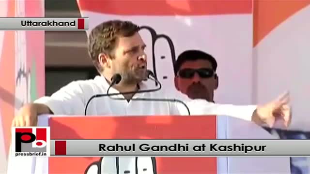 Watch Rahul Gandhi urges people to vote for Congress at a rally at Kashipur, Uttarakhand Video