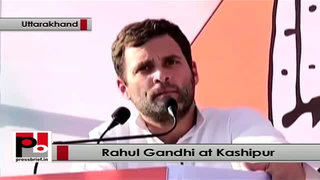 Watch Aggressive Rahul Gandhi speaks at Kashipur in Uttarakhand, highlights UPA policies Video