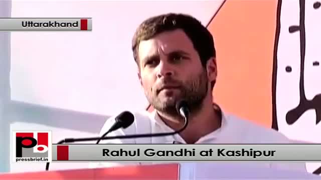 Watch Support Congress, Rahul Gandhi urges people at Kashipur, Uttarakhand Video