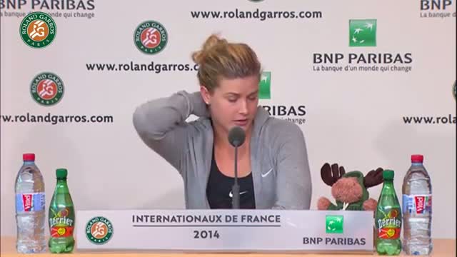Watch Press conference Eugenie Bouchard 2014 French Open SF Video