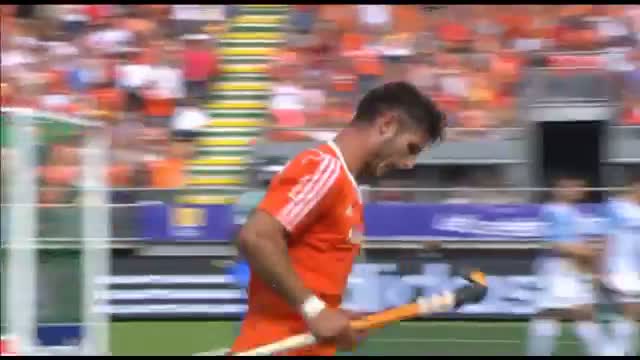 Watch Netherlands vs Argentina - Men's Rabobank Hockey World Cup 2014 Hague Pool B [01/6/2014] Video