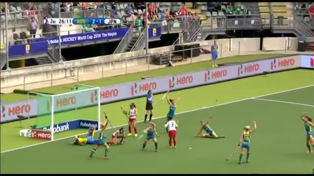 Watch Australia vs Japan - Women's Rabobank Hockey World Cup 2014 Hague Pool 2 [02/6/2014] Video