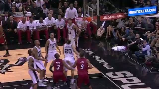 Watch NBA: Dwyane Wade Does the "Dream Shake" for the Easy Bucket (Basketball Video) Video