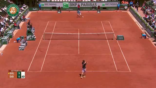 Watch N. Djokovic v. E. Gulbis 2014 French Open Men's SF Highlights Video