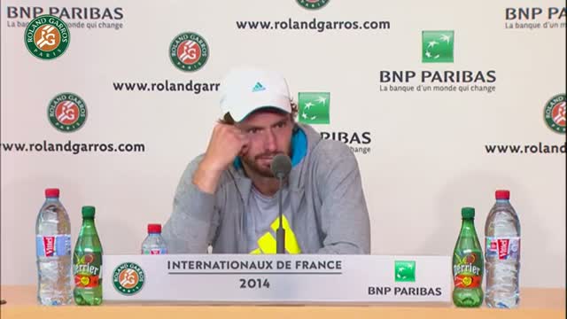 Watch Conference de presse Ernests Gulbis Roland Garros 2014 1/2 Video