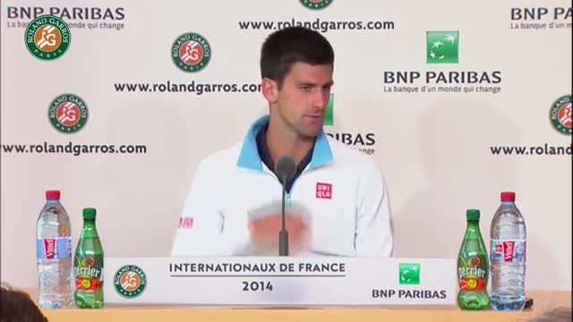 Watch Conference de presse N.Djokovic Roland Garros 2014 1/2 Video