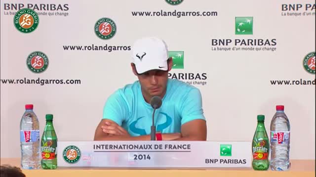 Watch Conference de presse Rafael Nadal Roland Garros 2014 1/2 Video