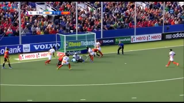 Watch India vs Spain - Men's Rabobank Hockey World Cup 2014 Hague Pool A [05/6/2014] Video