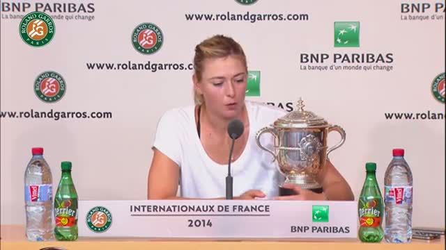 Watch Press conference M.Sharapova 2014 French Open Final Video
