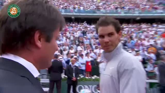 Watch Nadal's first reaction after his 2014 French Open win Video