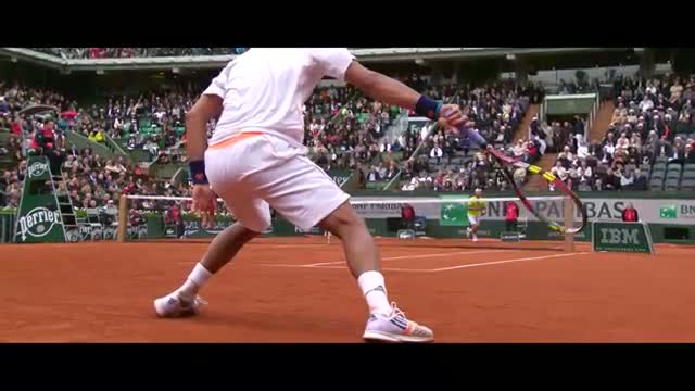 Watch 2014 French Open . Super slide motion (3) Video