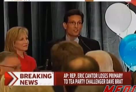 Watch Eric Cantor Concession Speech after primary lost to Dave Brat Video