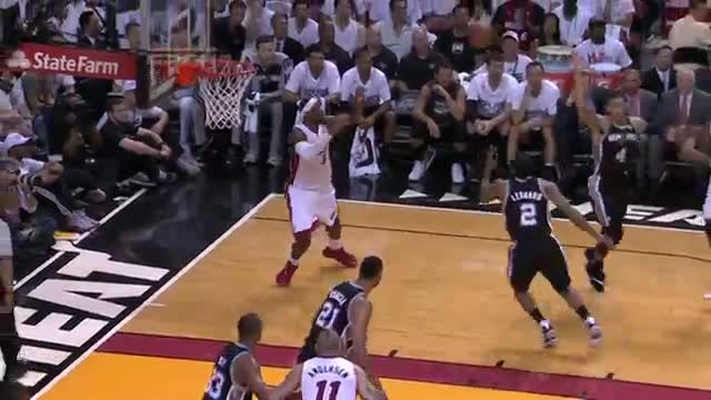 Watch NBA: LeBron James' Ferocious And-1 Dunk Finish (Basketball Video) Video