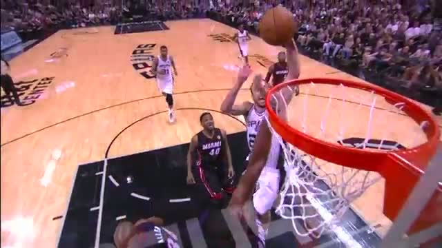 Watch NBA: Manu Ginobili's Monster Drive and Poster Dunk (Basketball Video) Video