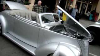 Watch 1937 Ford Cabriolet Custom Classic Hot Rod #1 - 2009 Huntington Beach Classic Car Show Video